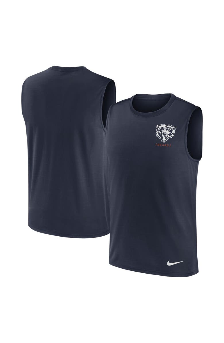 Nike Men's Nike Navy Chicago Bears Muscle Tank Top, Main, color, 