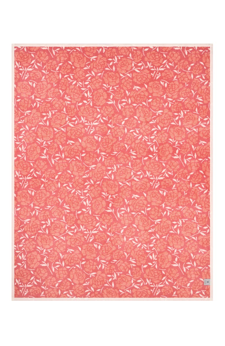 ChappyWrap Peony Petals Throw Blanket, Alternate, color, Pink
