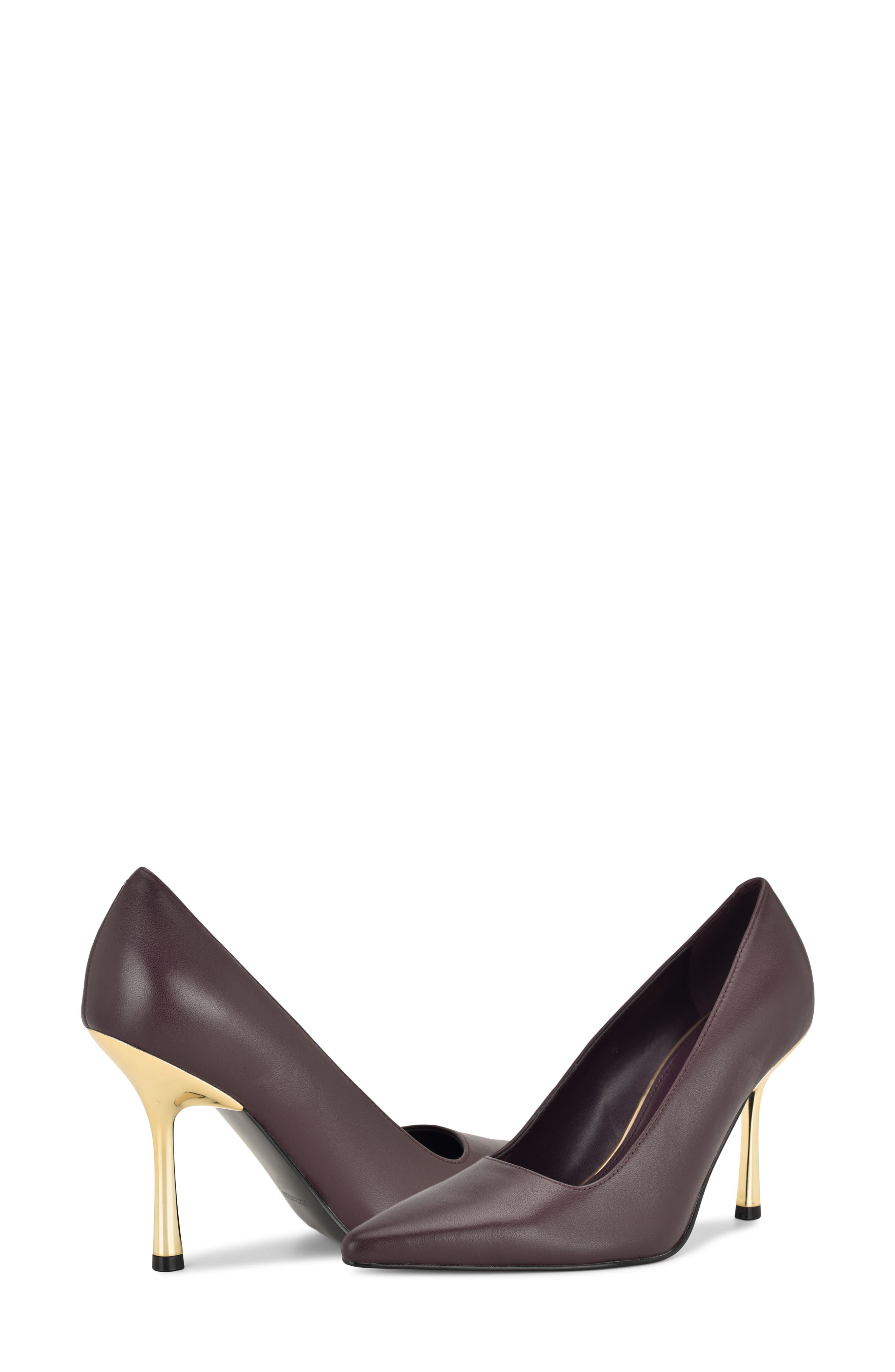 Jamiey Pointed Toe Pump, Alternate, color, DARK RED