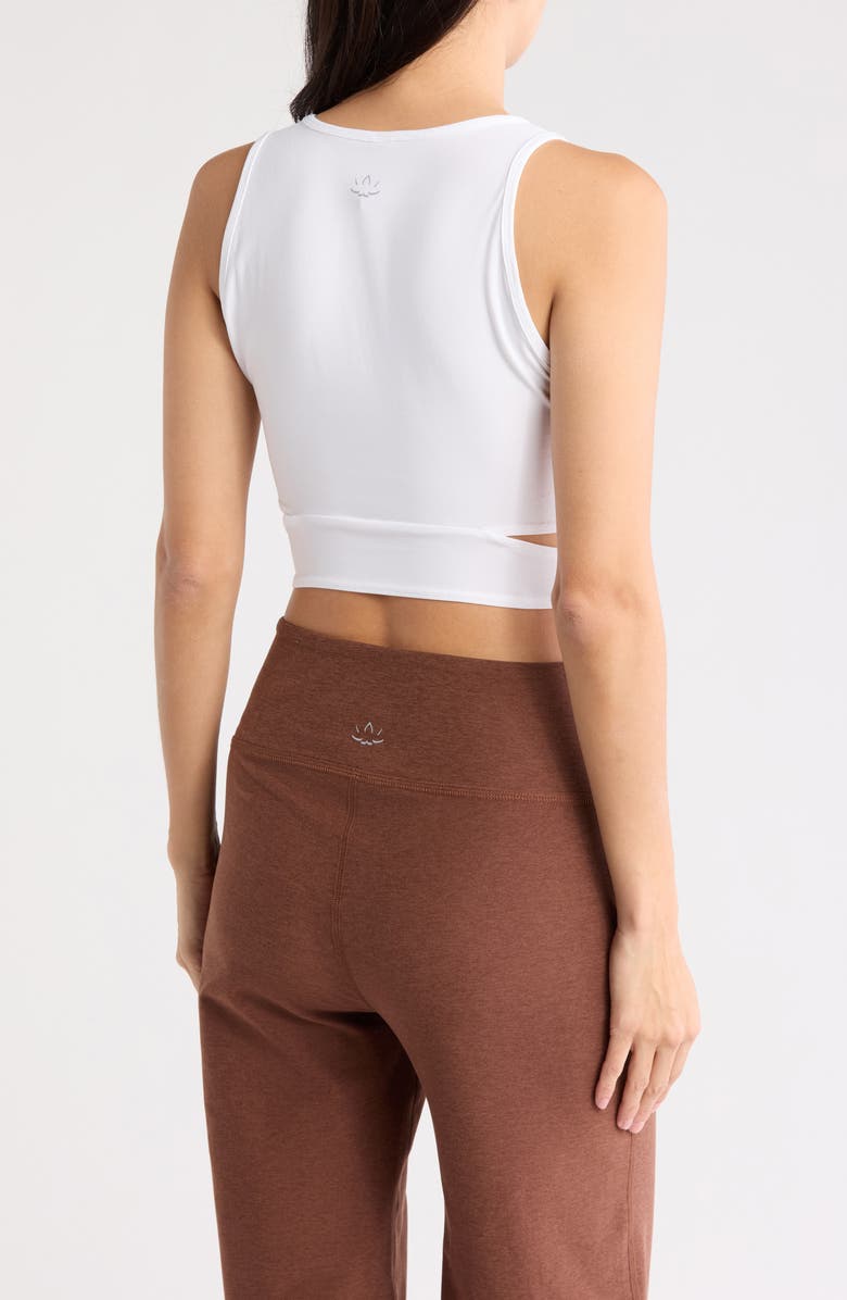 Beyond Yoga Featherweight Embrace Crop Tank, Alternate, color, Cloud White