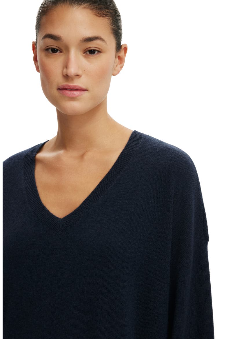 Women's Cashmere Blend V-Neck Knit, Alternate, color, Shadow Navy