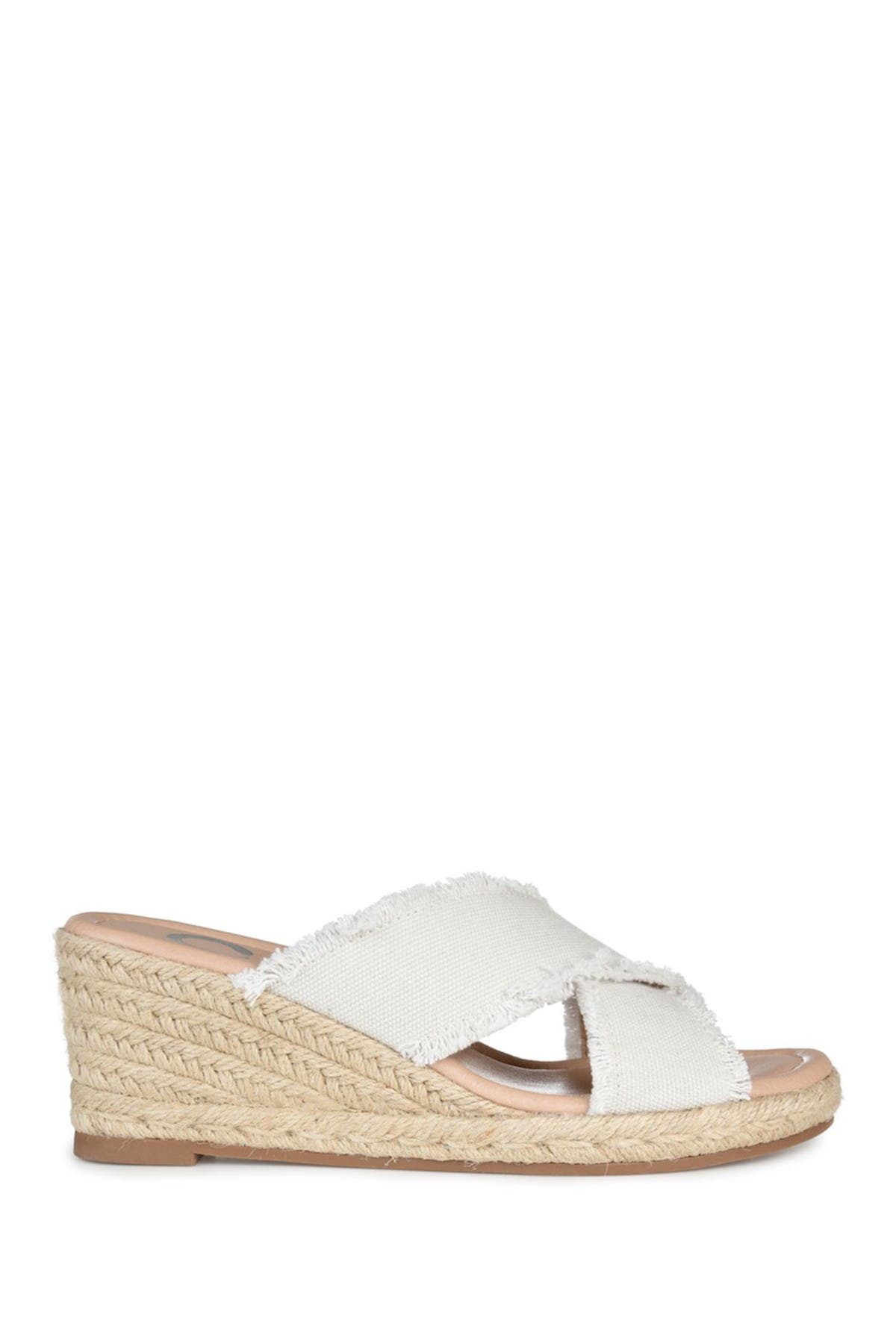 JOURNEE Shanni Slip-On Espadrille Wedge Sandal, Alternate, color, GREY