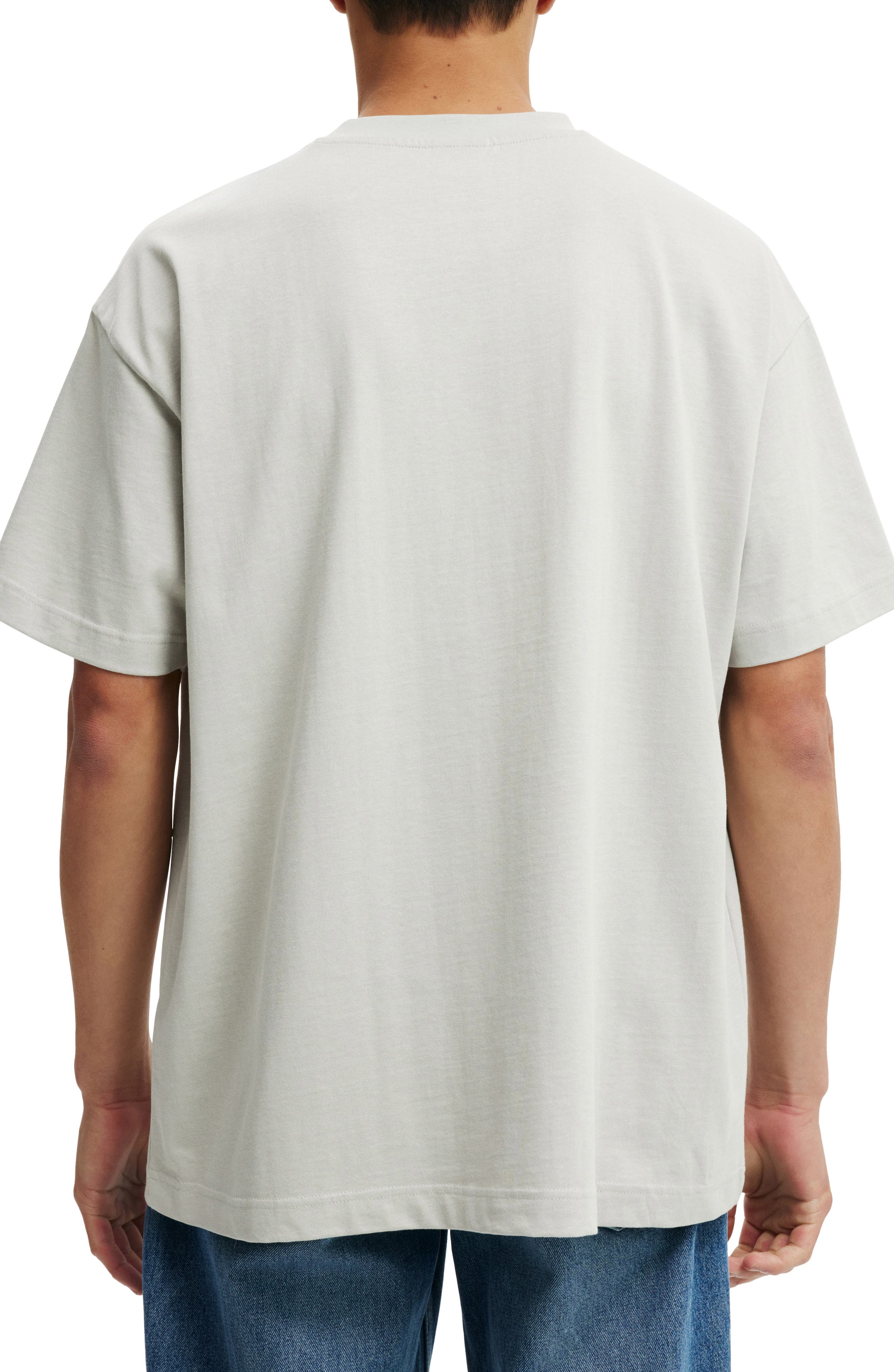 Boxy Plain Cotton T-Shirt - image 2
