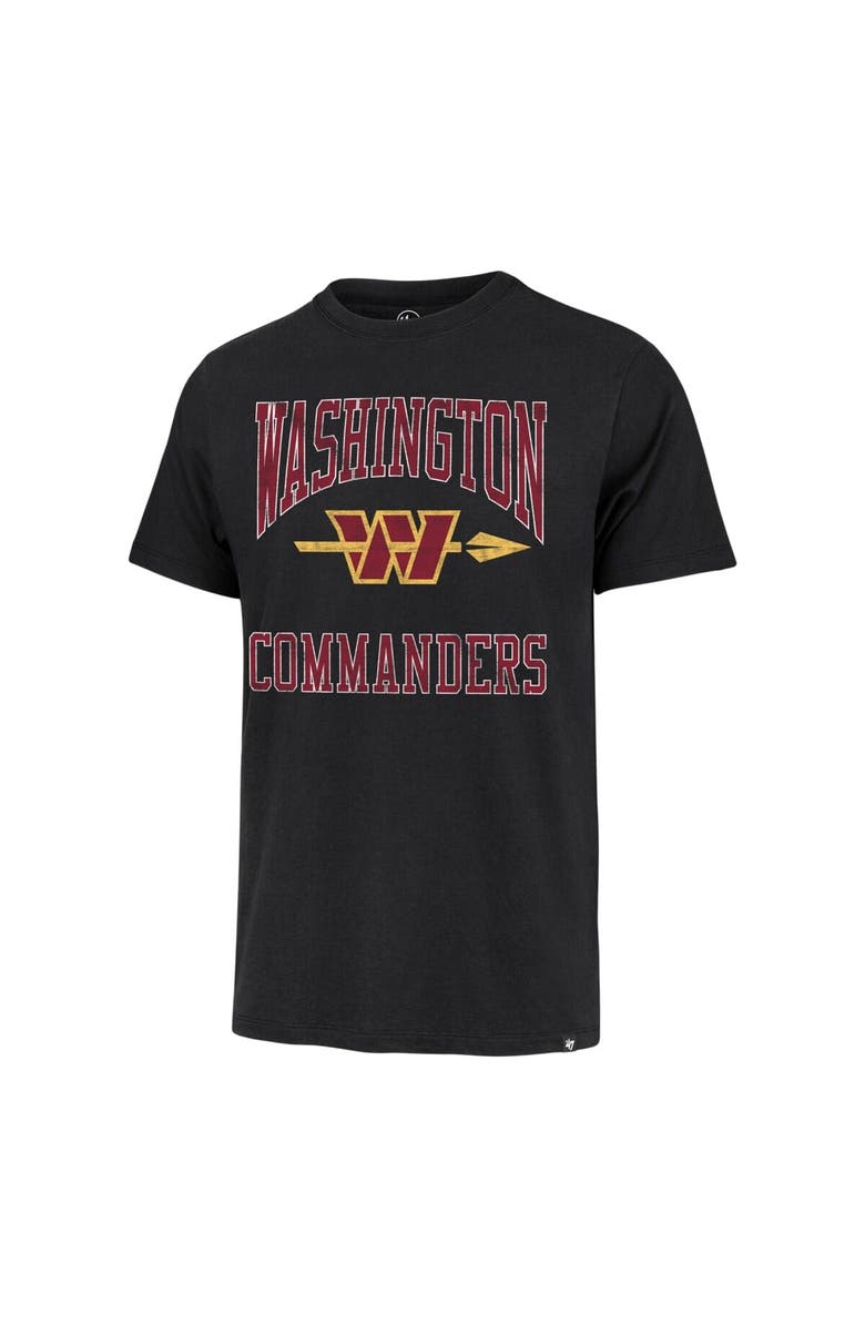 '47 Men's '47 Black Washington Commanders Big Ups Franklin T-Shirt, Alternate, color, Black