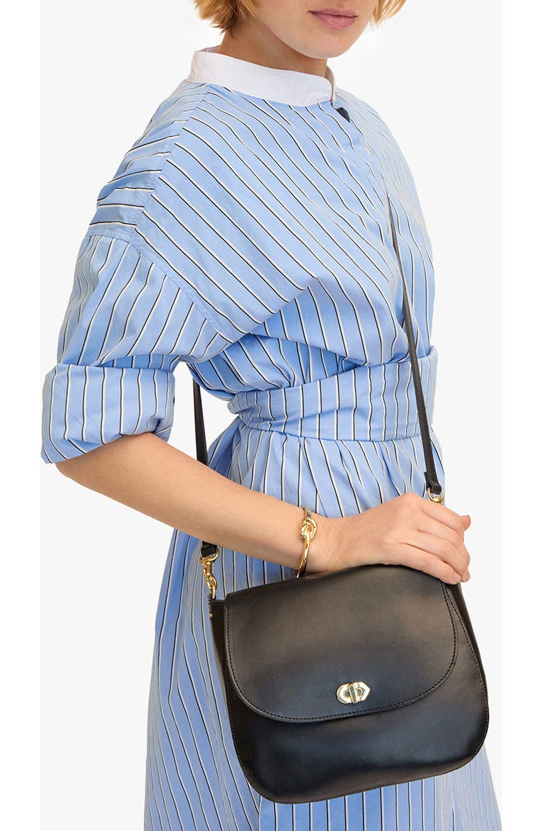 Clare V. Louis Leather Crossbody Bag, Alternate, color,