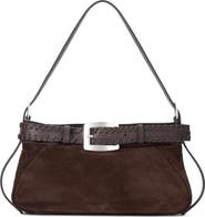 STAUD Brooklyn Suede Shoulder Bag