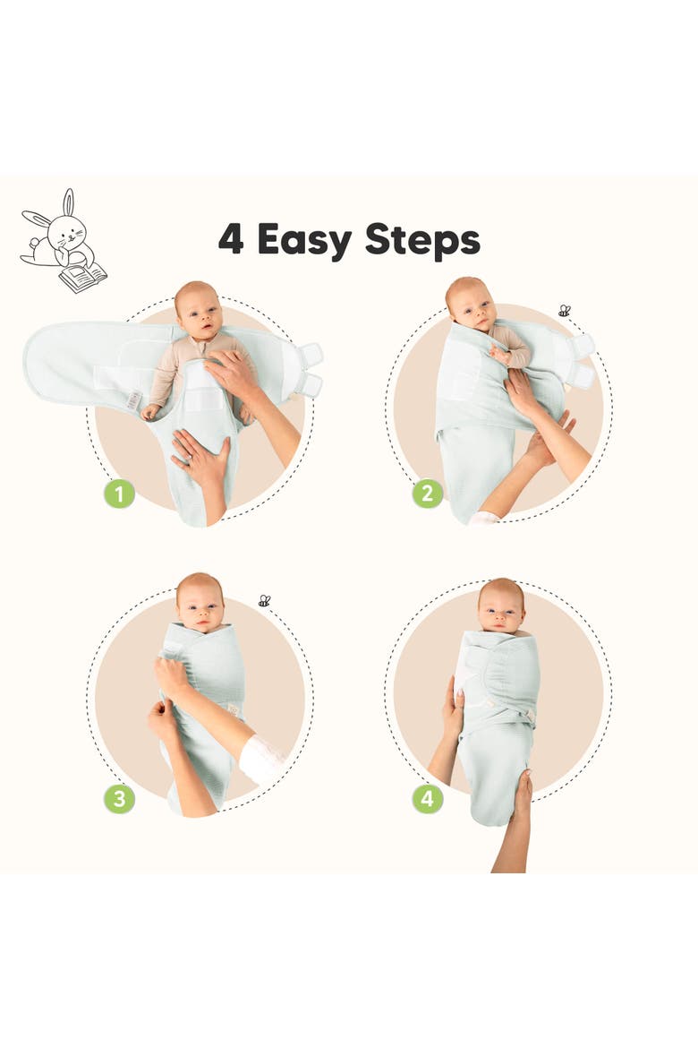 3-Pack Soothe (Wren) Swaddle Wraps, Alternate, color, Glacier