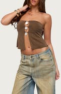 EDIKTED Lee Cutout Strapless Top