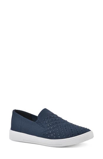 WHITE MOUNTAIN FOOTWEAR WHITE MOUNTAIN FOOTWEAR UPBRING RHINESTONE SLIP-ON 