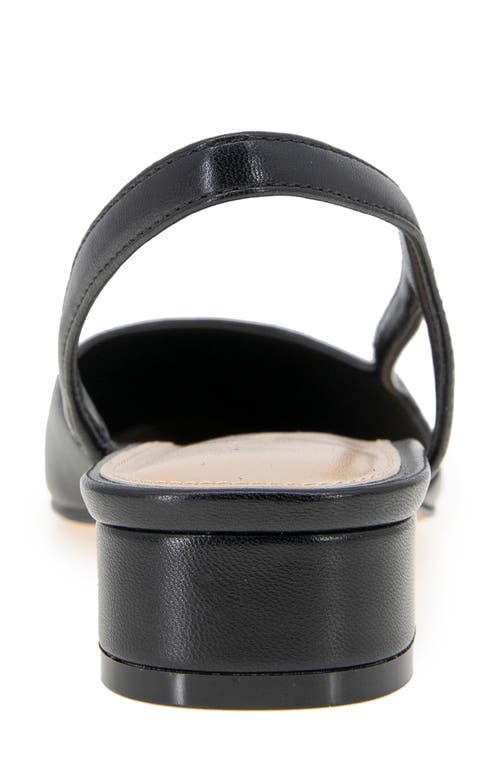 Bcbgeneration Womens Solid Faux Leather Slingback Heels In Black-black