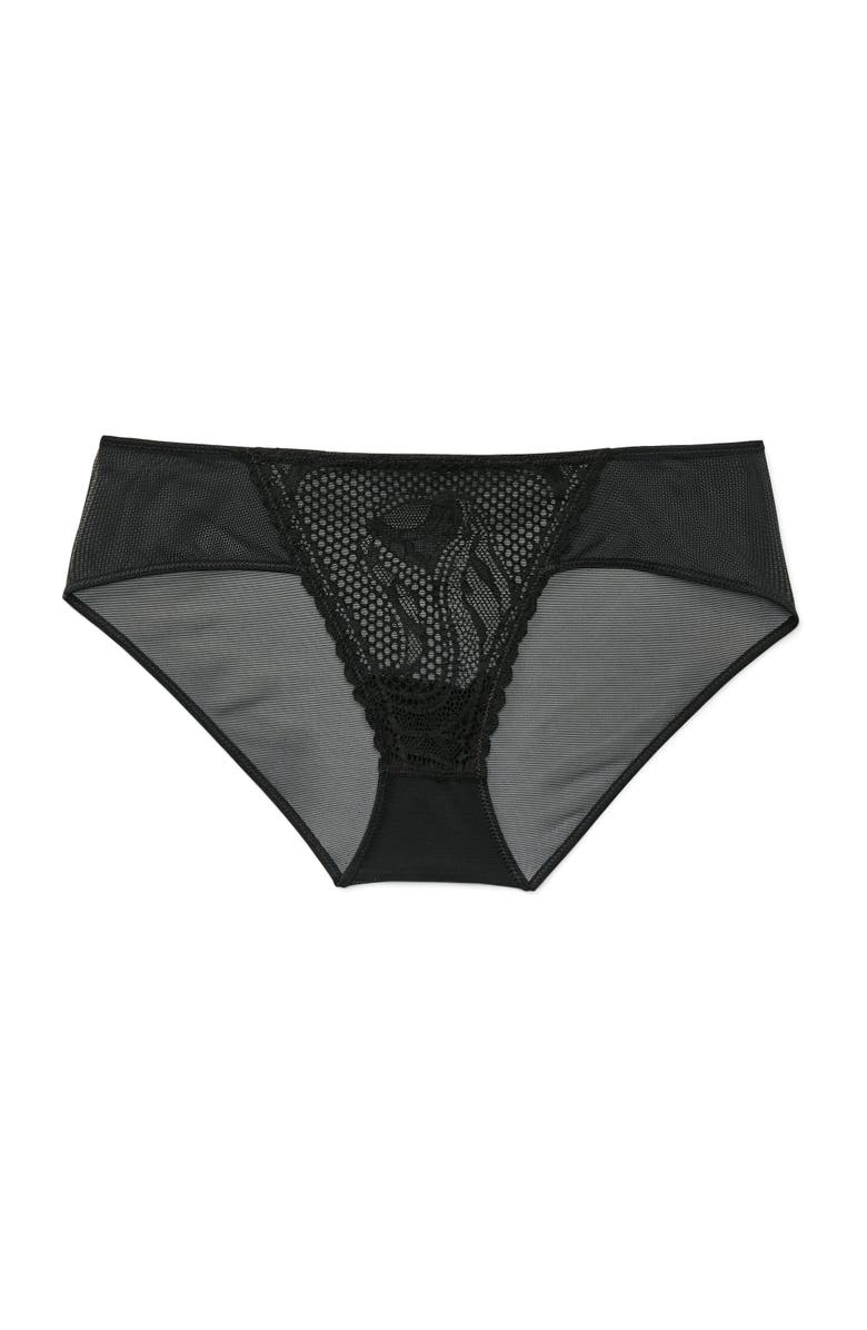 Adore Me Selina Hipster Panties, Alternate, color, Black