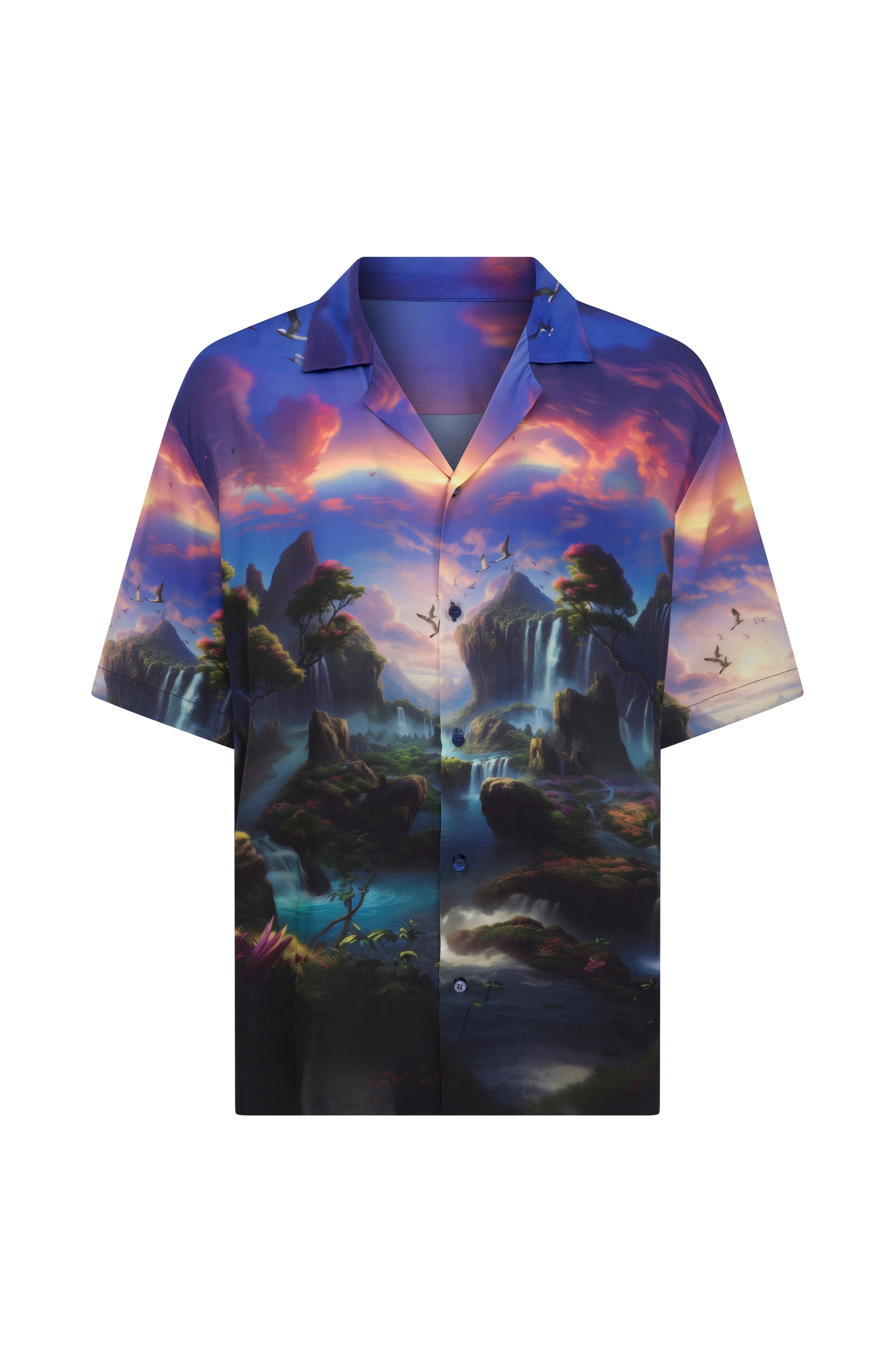 Je Te Veux RIVER SHIRT in Scenic Print 