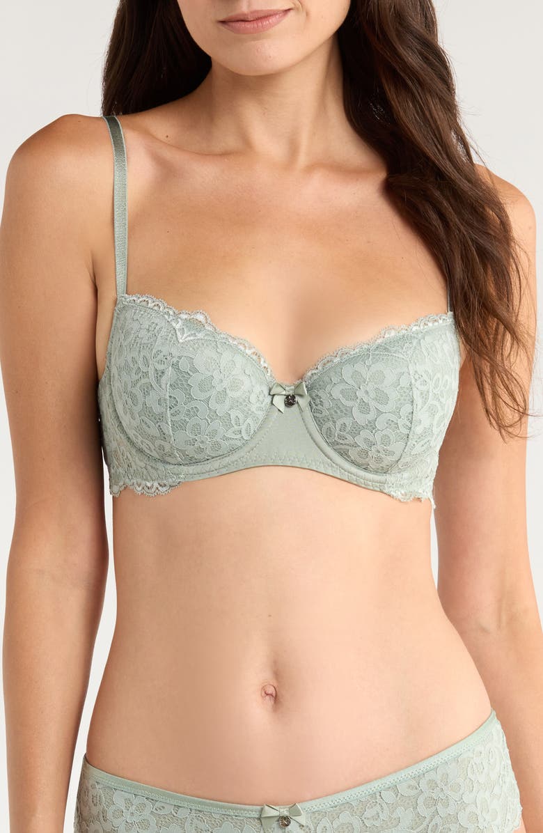 Hunkemöller Marine Lace Underwire Bra, Main, color, 