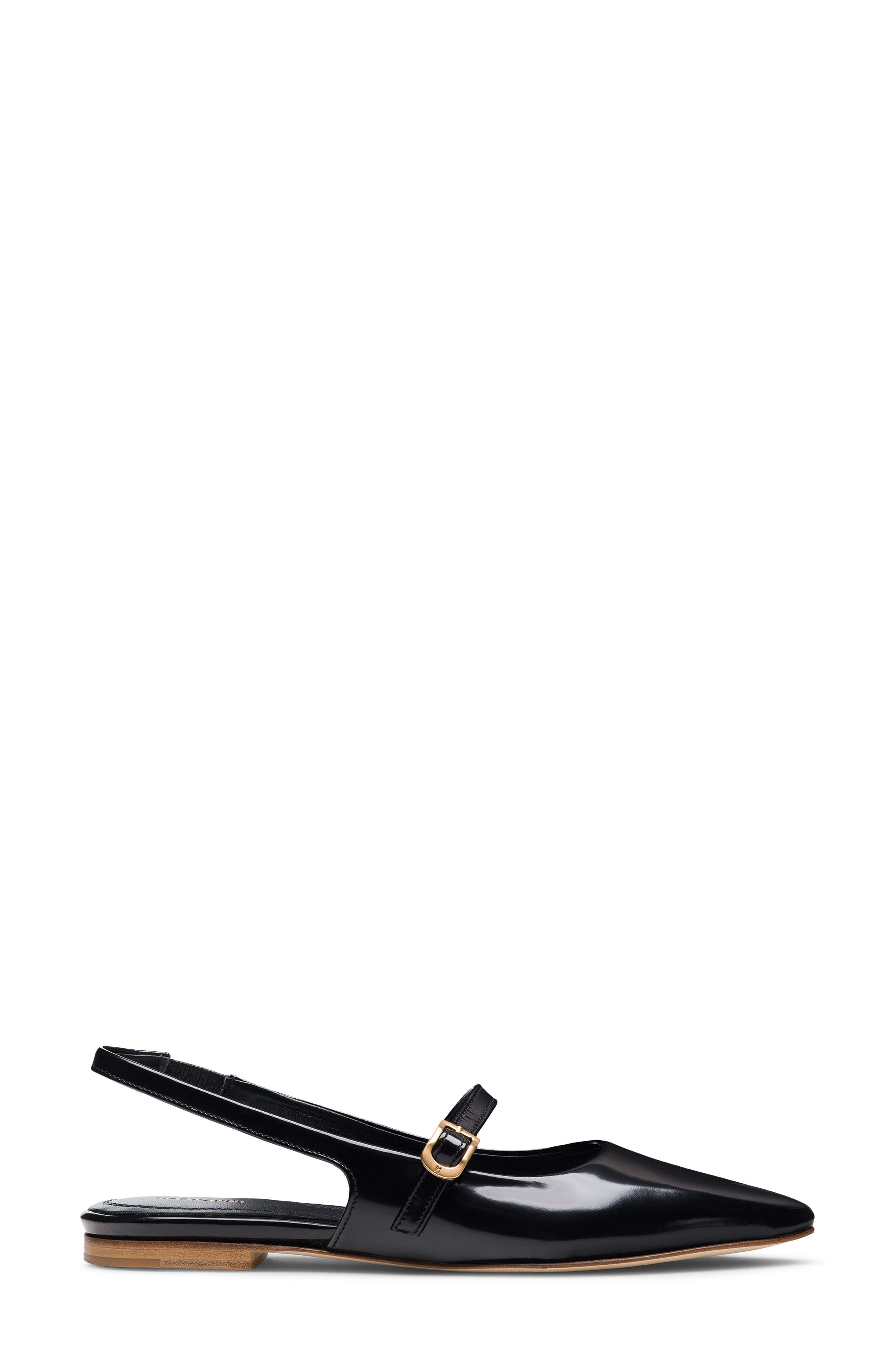 Magnanni Stasia Slingback Pointed Toe Flat, Alternate, color, Black