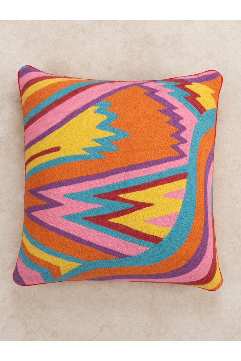 Ramona Throw Pillow Cover, Main, color, Multicolored