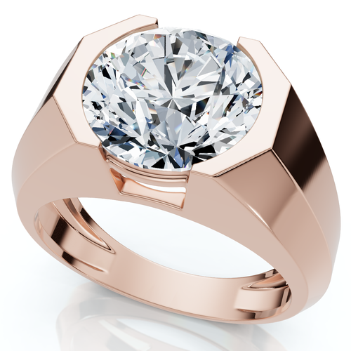Bliss Diamond Bezel Diamond Ring 14k Gold Or Pt Lab Grown