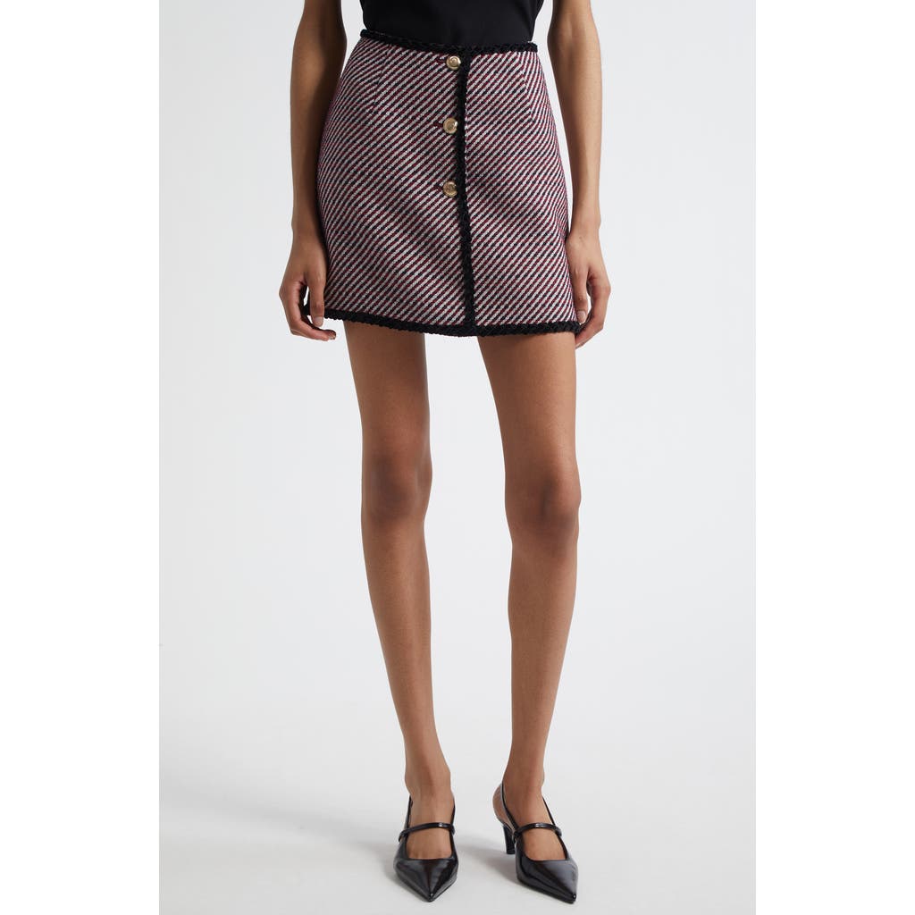 Cinq À Sept Noemie Odette Bouclé Miniskirt In Purple