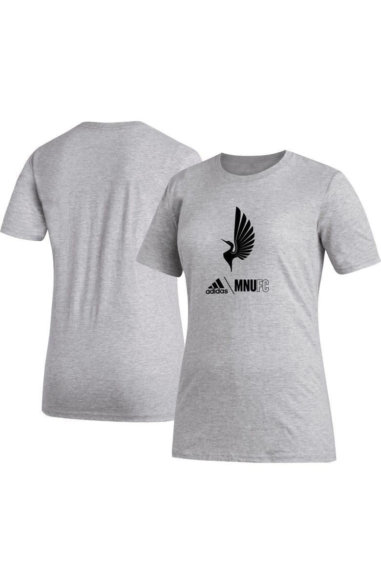 adidas Women's adidas Heather Gray Minnesota United FC AEROREADY Club Icon T-Shirt, Main, color, Heather Gray
