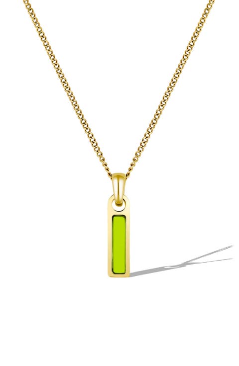 Men's Birthstone Pendant Necklace