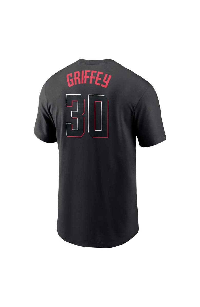 Nike Men's Nike Ken Griffey Jr. Black Cincinnati Reds City Connect Fuse Name & Number T-Shirt, Alternate, color, Black