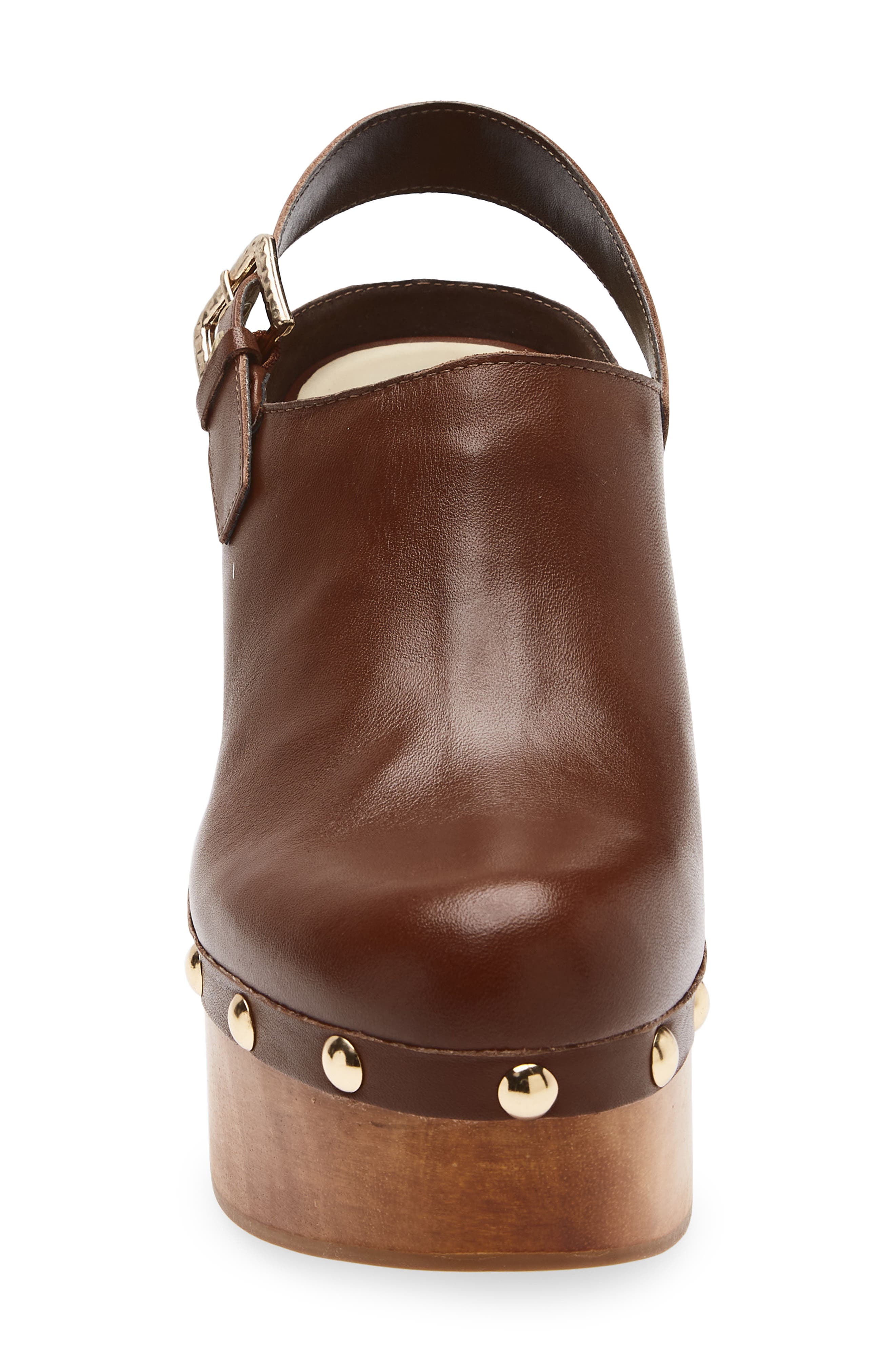 Dolce Vita Adelan Slingback Clog, Alternate, color, Brown Leather