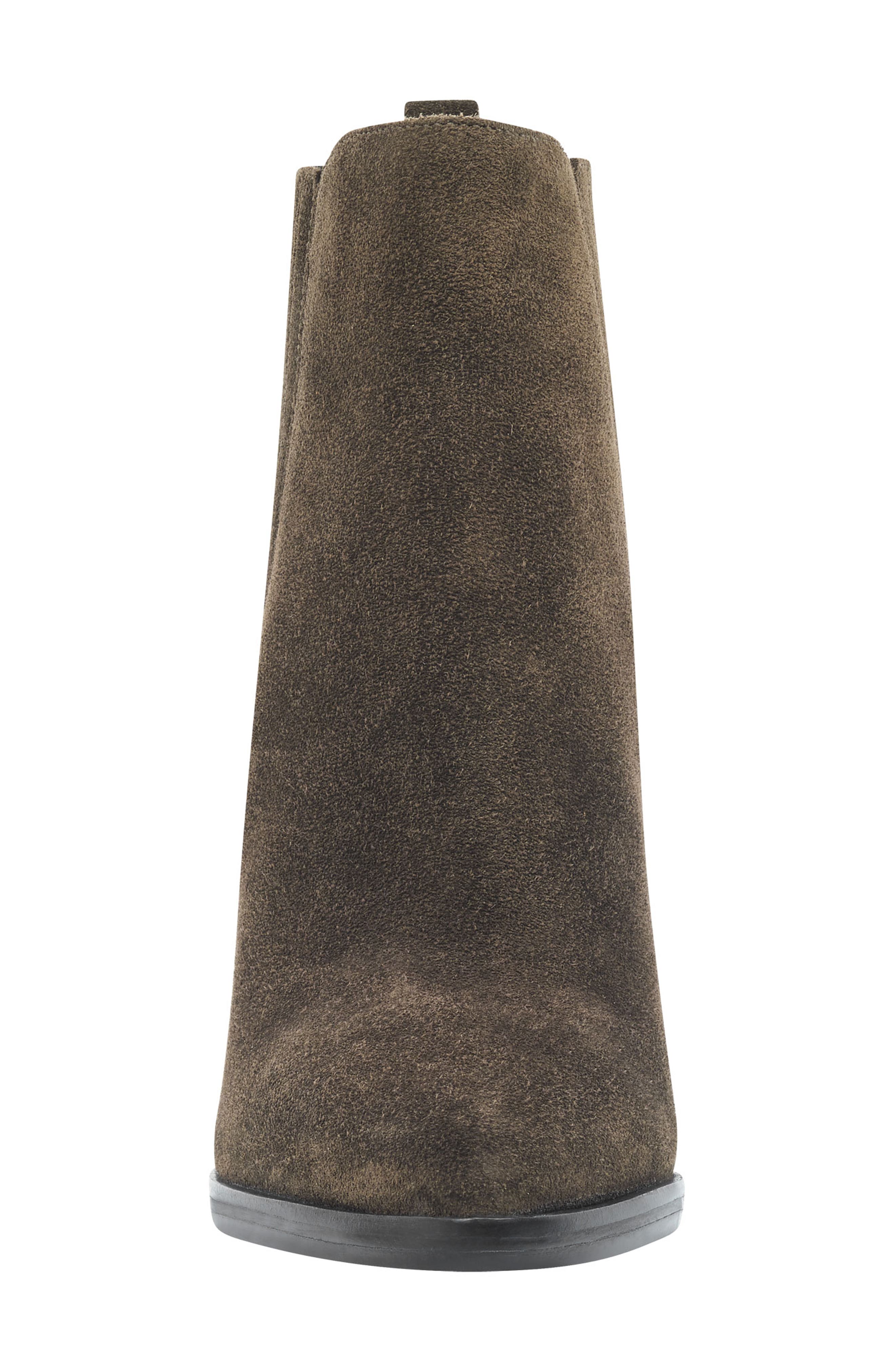 Alva Bootie, Alternate, color, OLIVE SUEDE