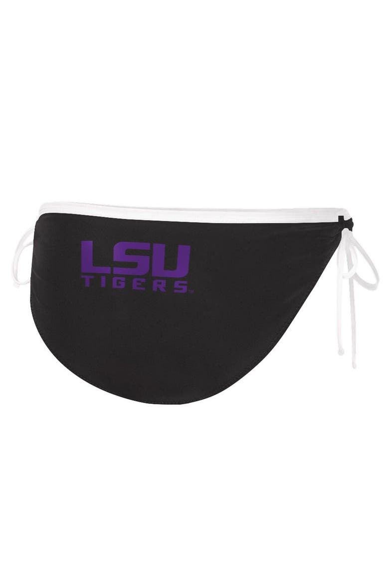 Women's G-III 4Her by Carl Banks Black LSU Tigers Perfect Match Bikini Bottom, Alternate, color, Black