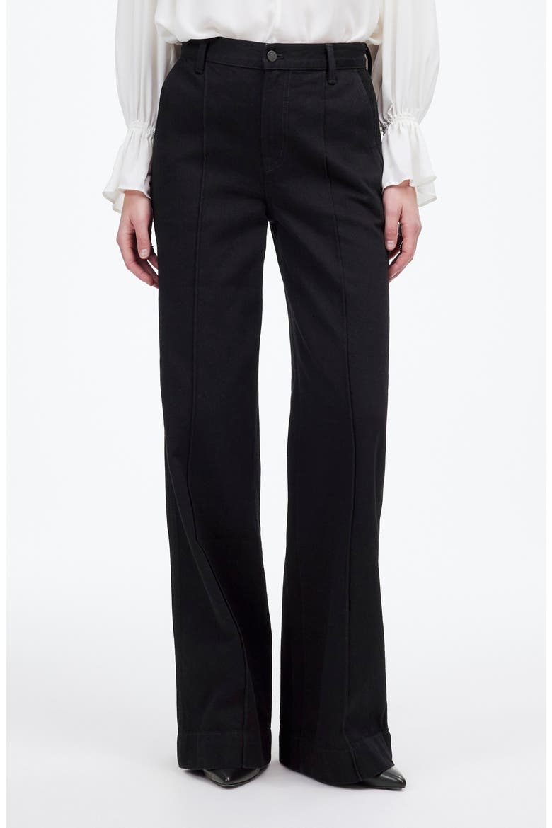 Superwide-Leg Trouser Jeans, Main, color, BLACK RINSE WASH