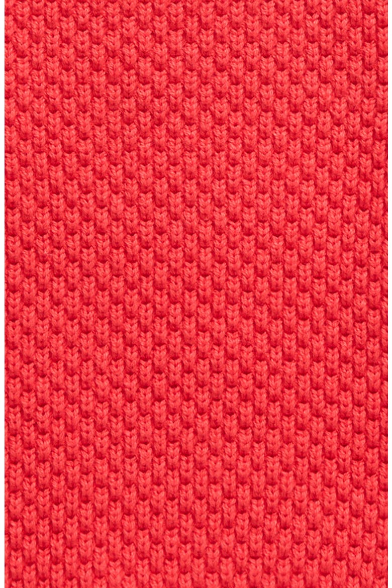 Kids' Everyday Colorblock Cotton Sweater, Alternate, color, JAM RED
