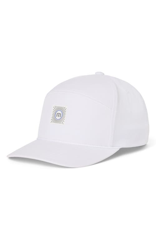 Travismathew Travelogue Snapback Baseball Cap In White
