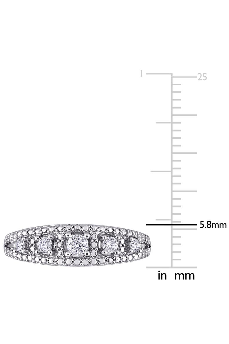 Diamond Anniversary Ring 10k White Gold, Alternate, color, White Gold