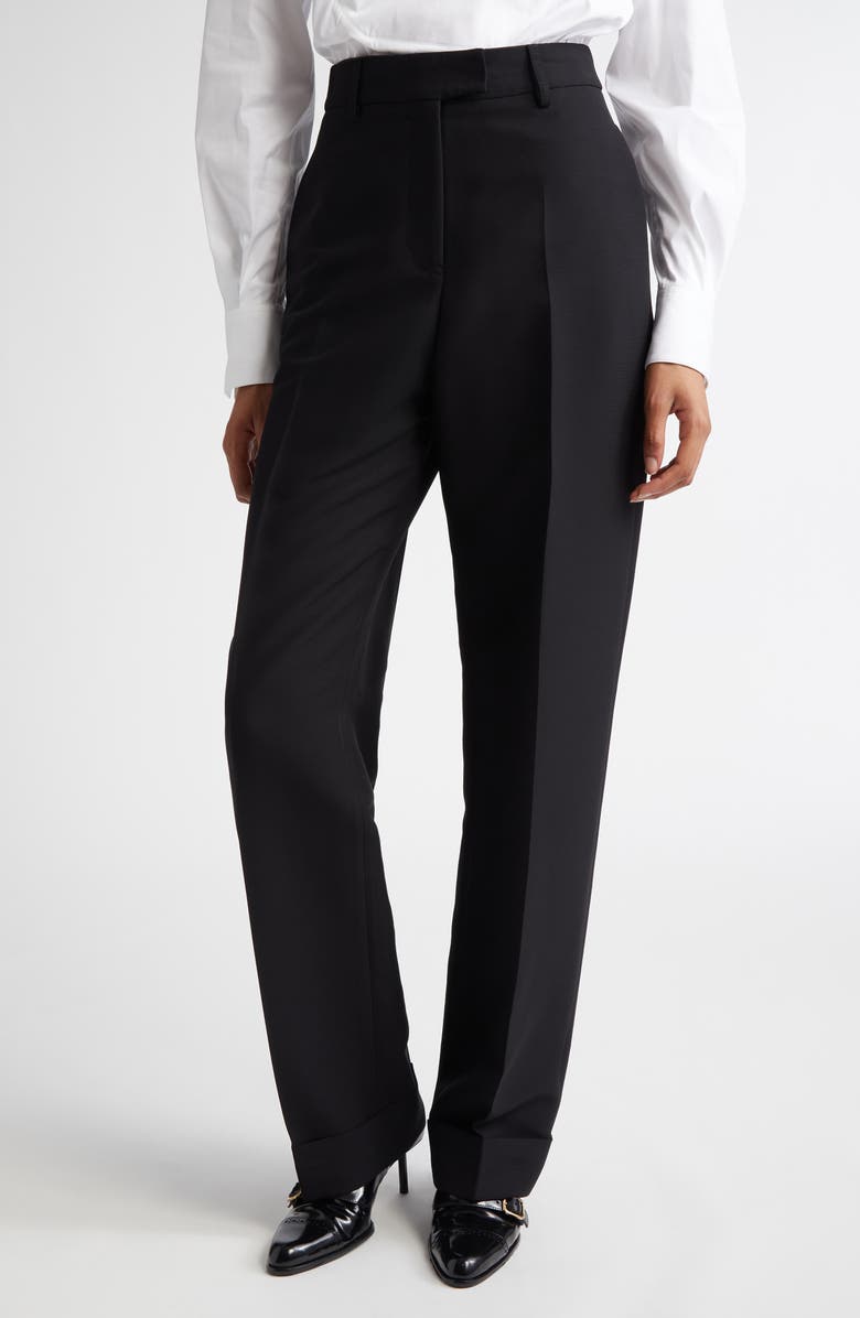 FERRAGAMO Straight Leg Trousers, Main, color,