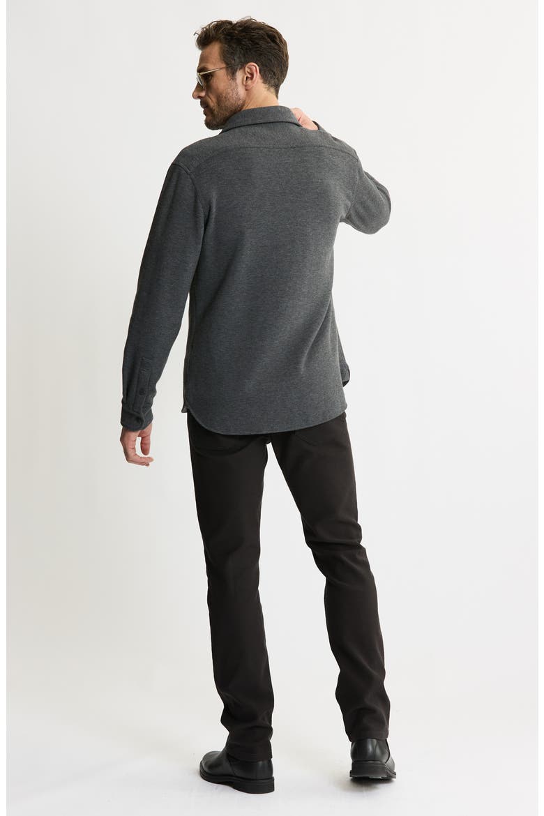 Knit Shirt Jacket, Alternate, color, GREY