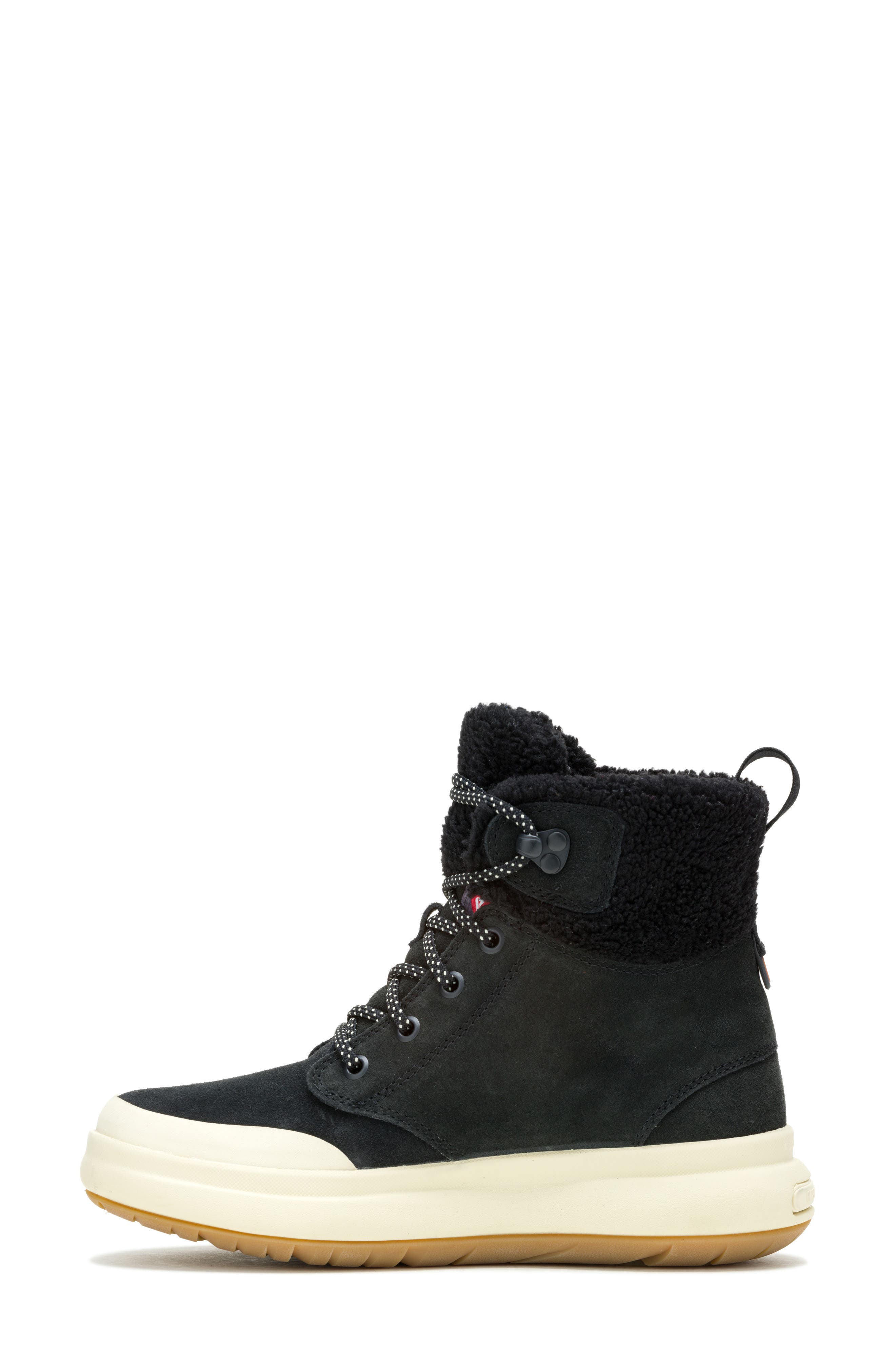 Merrell Marquette Thermo Waterproof Faux Shearling Lined Boot, Alternate, color, Black