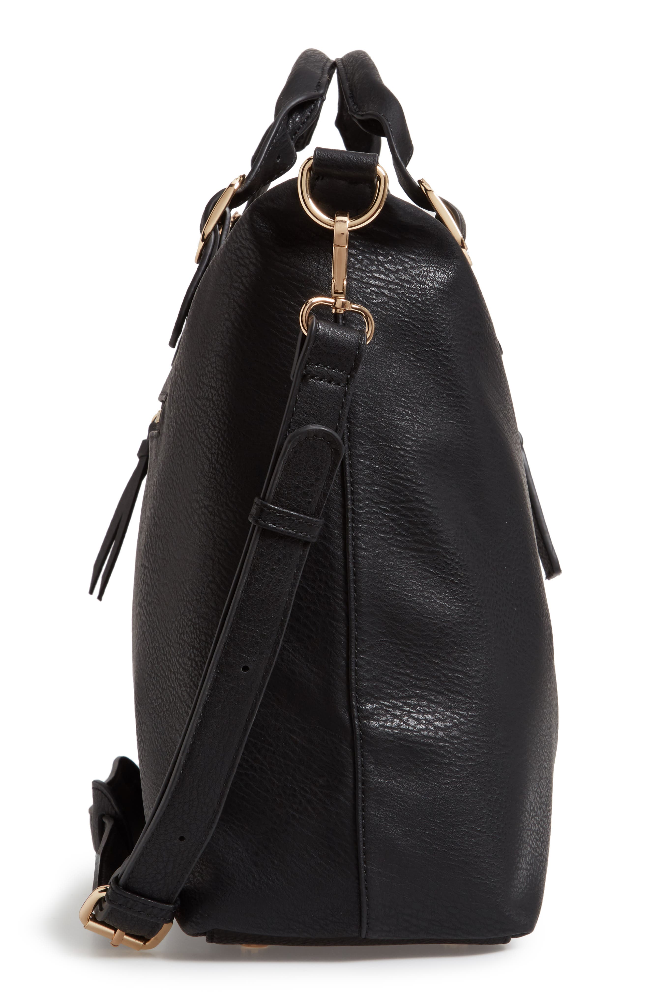 Sole Society Grant Faux Leather Weekend Bag, Alternate, color, 