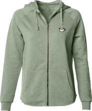 Dalix Cappuccino Zip Fleece Hoodie