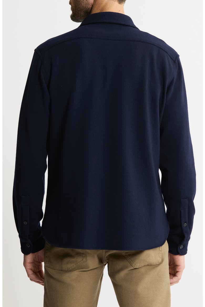 Knit Shirt Jacket, Alternate, color, NAVY