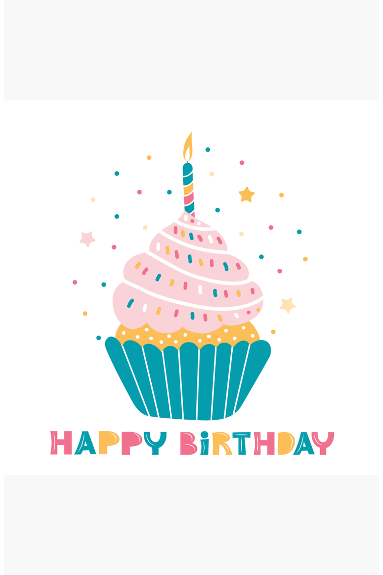 Happy Birthday Cupcake Paint by Numbers Kit, Alternate, color, Multicolor