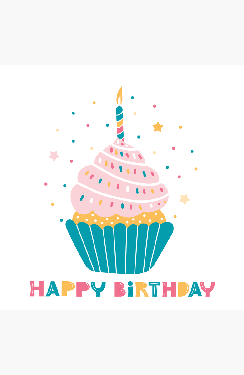 Pink Picasso Kits Happy Birthday Cupcake Paint by Numbers Kit, Alternate, color, Multicolor