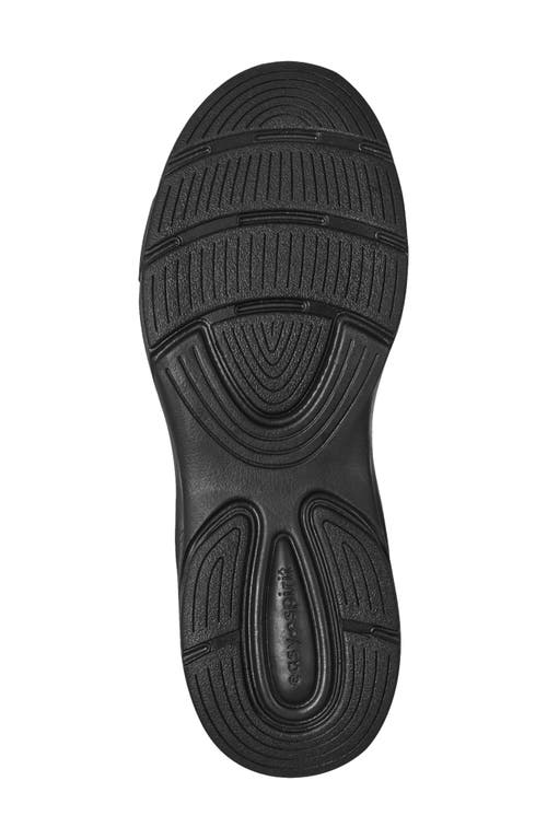 Easy Spirit Astrid Pull-on Knit Sneaker In Black