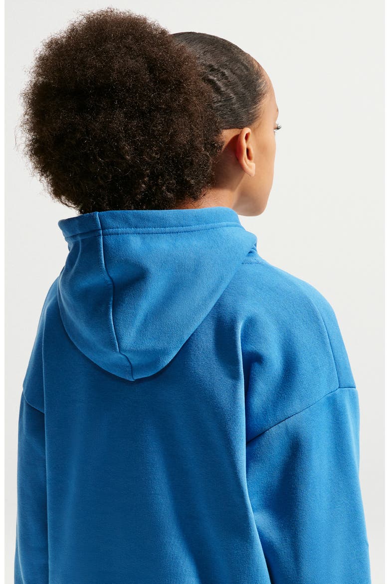 Kids' Basketball Oversize Hoodie, Alternate, color, STAR BLUE/ TURF ORANGE