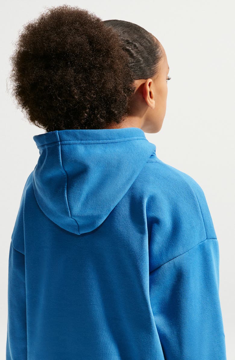 Nike Kids' Basketball Oversize Hoodie, Alternate, color, Star Blue/ Turf Orange