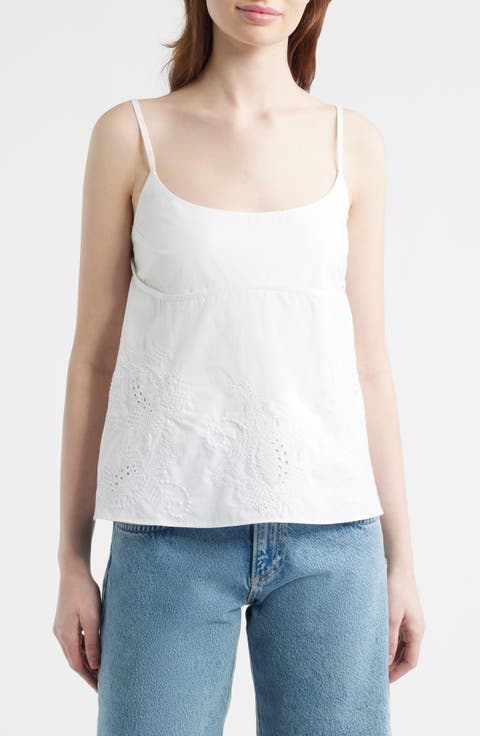 Maggie Embroidered Cotton Camisole