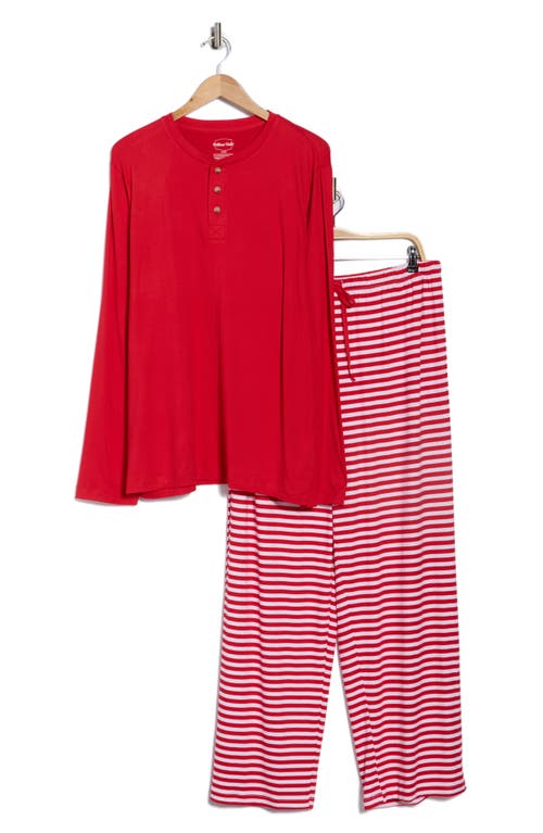 Pillow Talk Matching Family Stripe Henley Pajamas