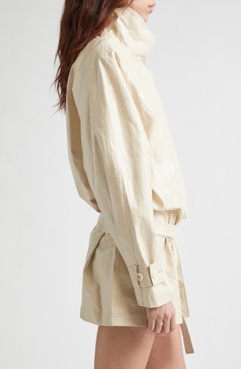 Paloma Wool Lebano Coated Linen Coat, Alternate, color, Beige