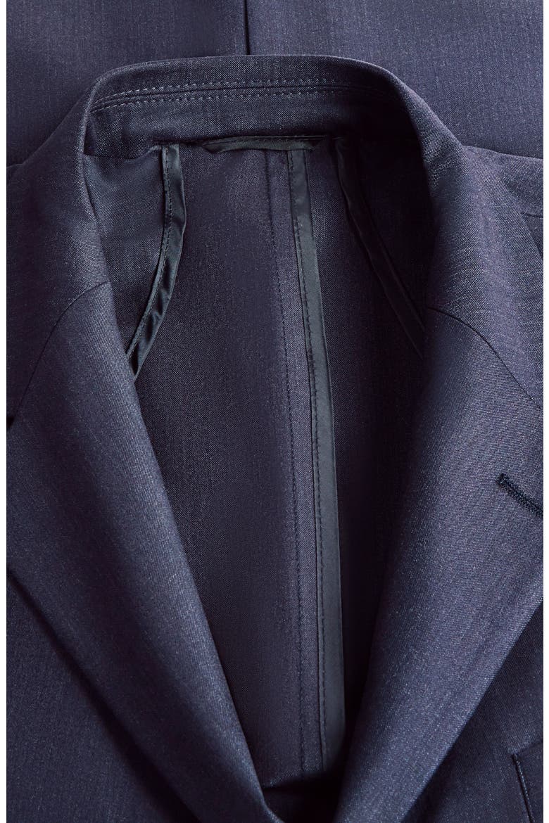 Solid Stretch Wool Travel Blazer, Alternate, color, NAVY