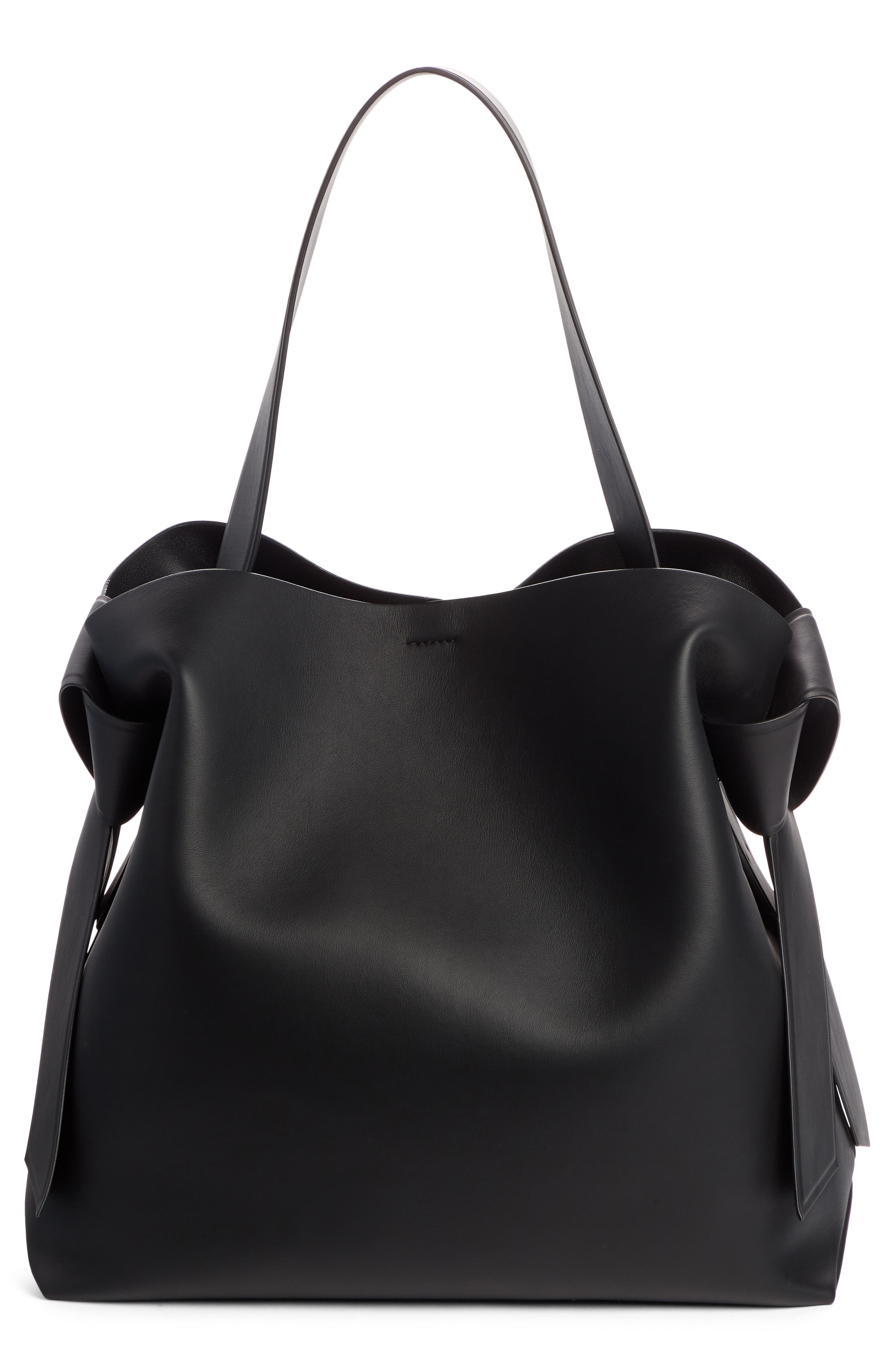 Acne Studios Midi Musubi Leather Bag, Alternate, color, 