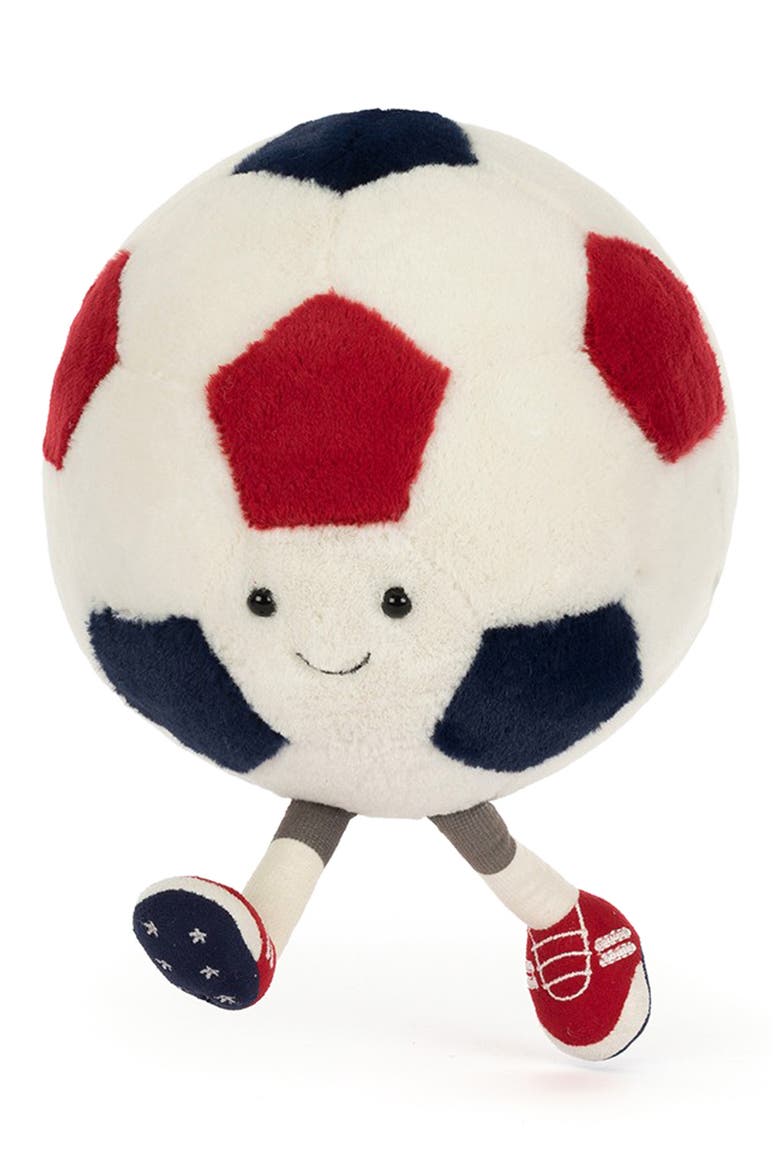 Amuseables USA Soccer Ball Large Plushie, Alternate, color, CREAM