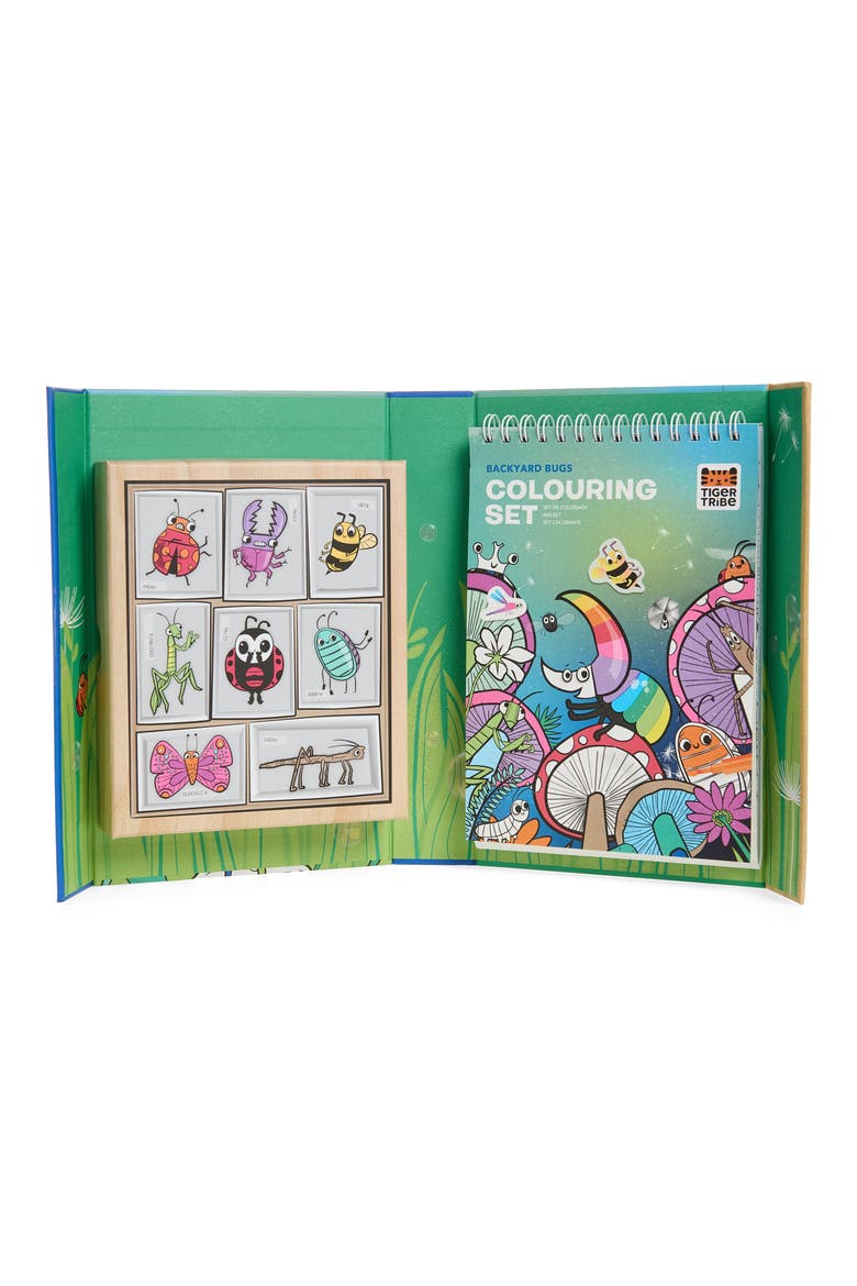 Backyard Bugs Coloring Activity Set, Alternate, color, MULTI