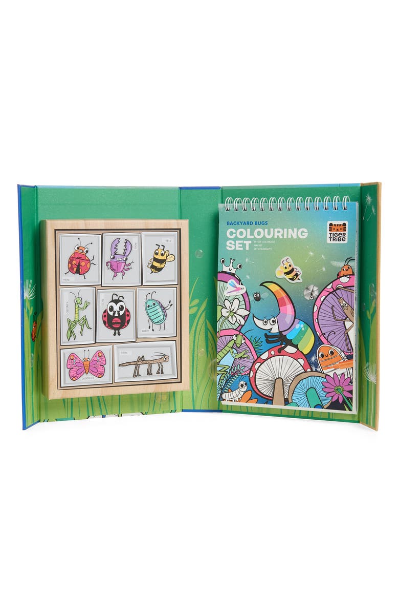TIGER TRIBE Backyard Bugs Coloring Activity Set, Alternate, color, Multi